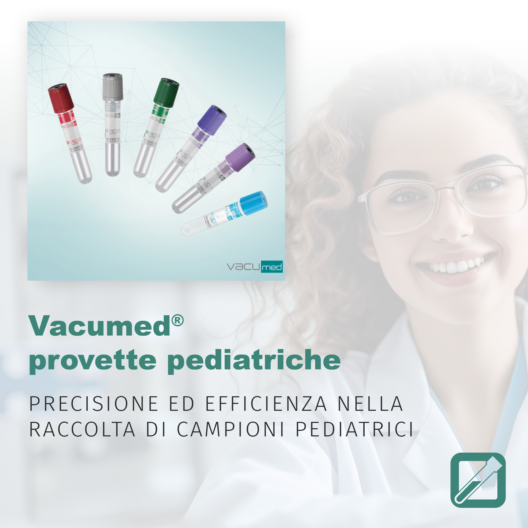 Vacumed® provette pediatriche: precisione ed efficienza nella raccolta dei campioni pediatrici