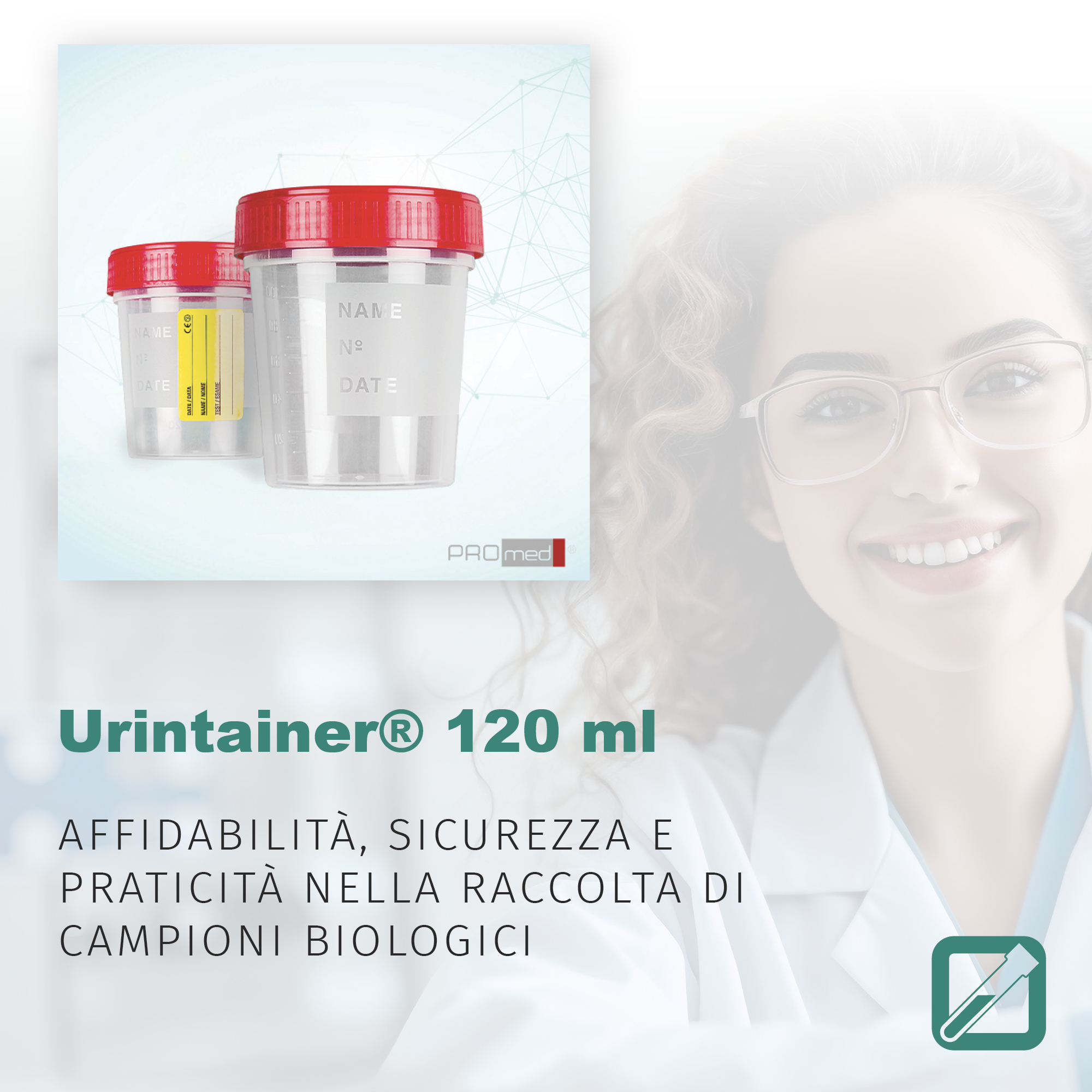 Urintainer® 120ml: affidabilità, sicurezza e praticità nella raccolta dei campioni biologici